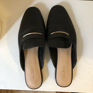 Black ALDO Mules
